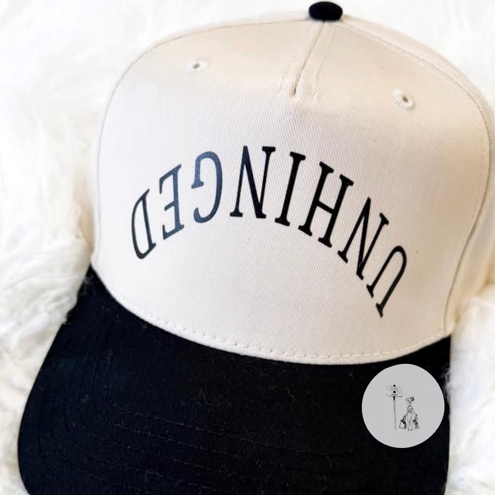 OTTO UNHINGED Black and Cream Cap